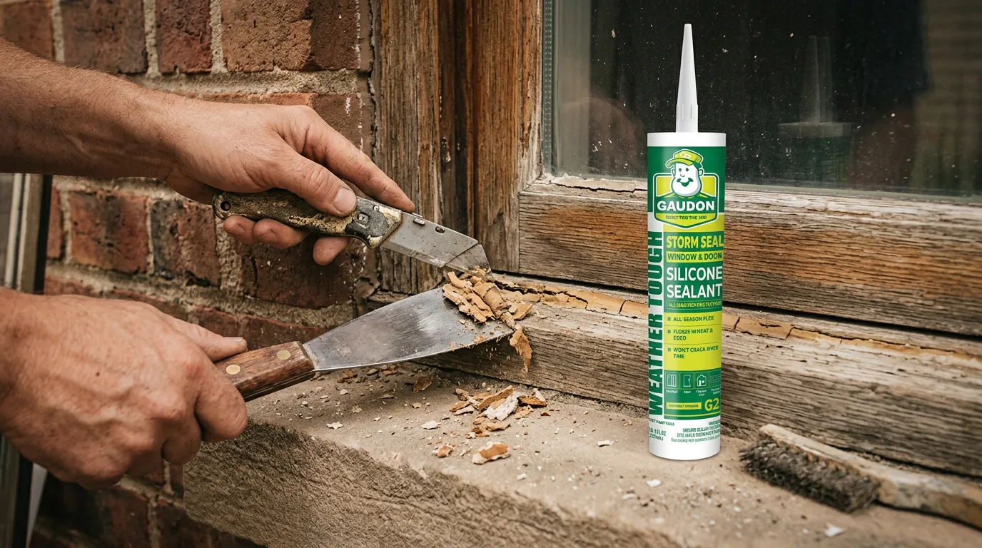 Remove old weathered sealant
