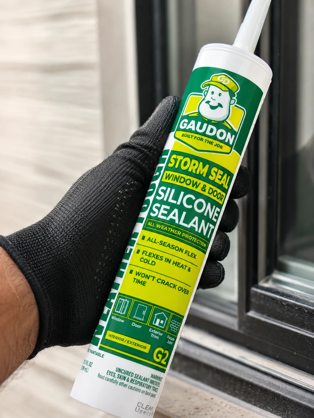 Window & Door Silicone Sealant in use